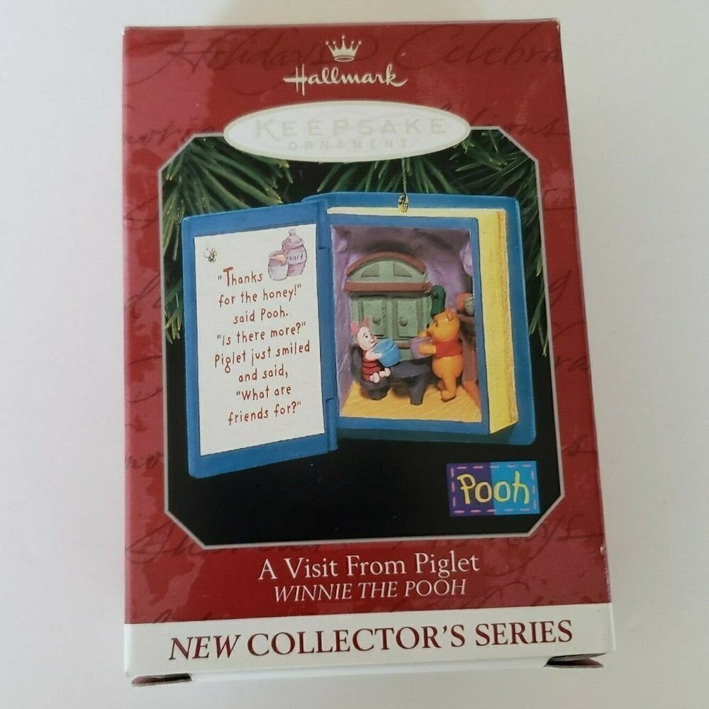 Hallmark Keepsake Ornament - A Visit From Piglet Winnie The Pooh Book Series #1